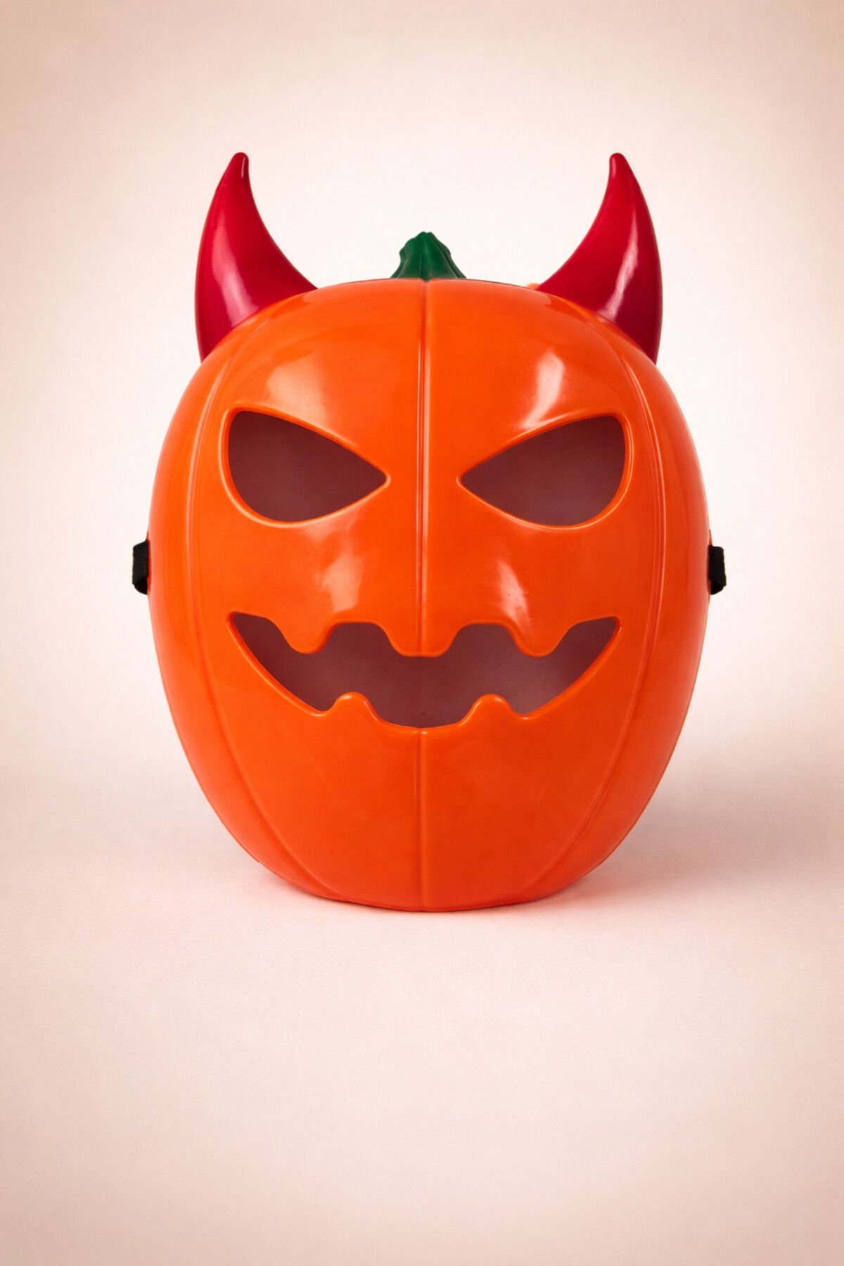 Parti Malzemesi KABAK MASKE Turuncu Boynuzlu