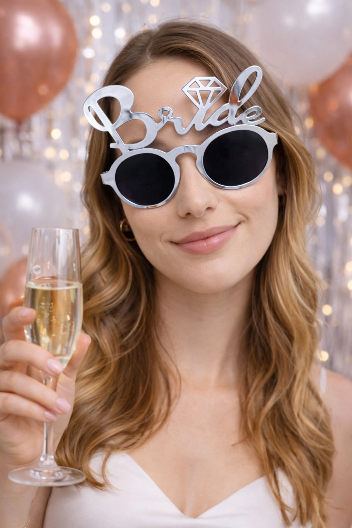 Bride to be Gold Gözlük Bekarlığa Veda Parti Aksesuarı Gümüş