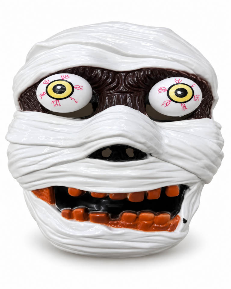 Parti Malzemeleri Halloween Mumya Maskesi Sarı Gözlü Korku Maskesi Kostüm Parti Aksesuarı