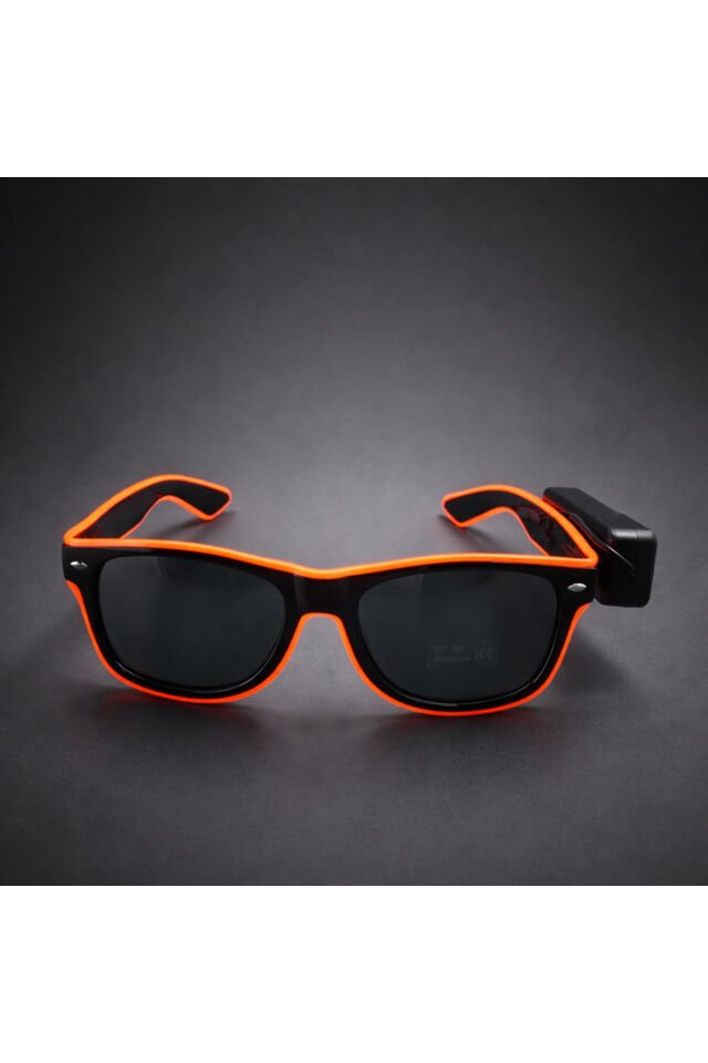 Parti Malzemesi  LED Işıklı Parti Gözlük Renk Değiştiren Işıklı Gözlük Festival, Doğum GünÜ Turuncu