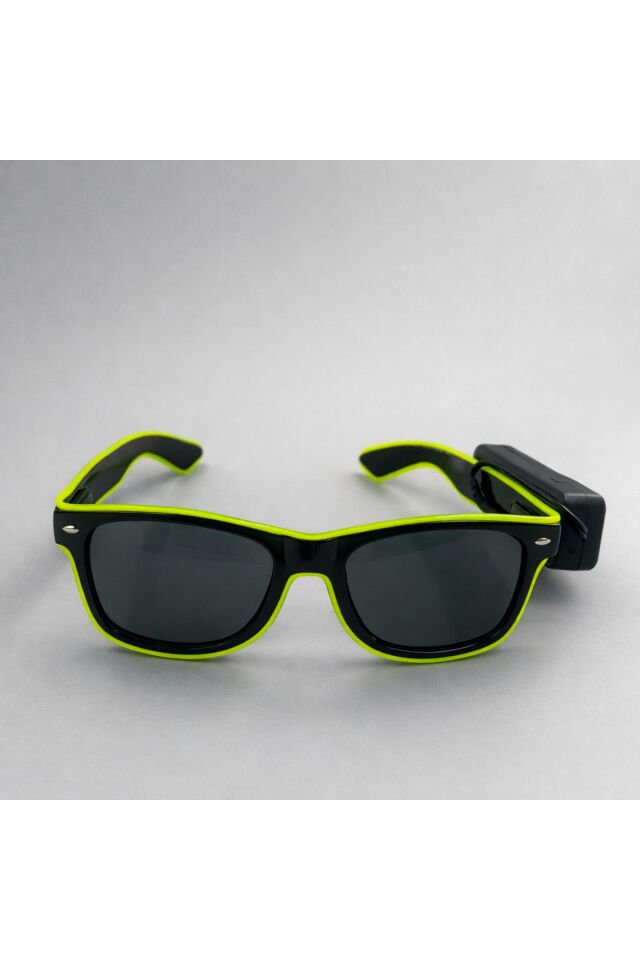 Parti Malzemesi  LED Işıklı Parti Gözlük Renk Değiştiren Işıklı Gözlük Festival, Doğum GünÜ Açık Yeşil