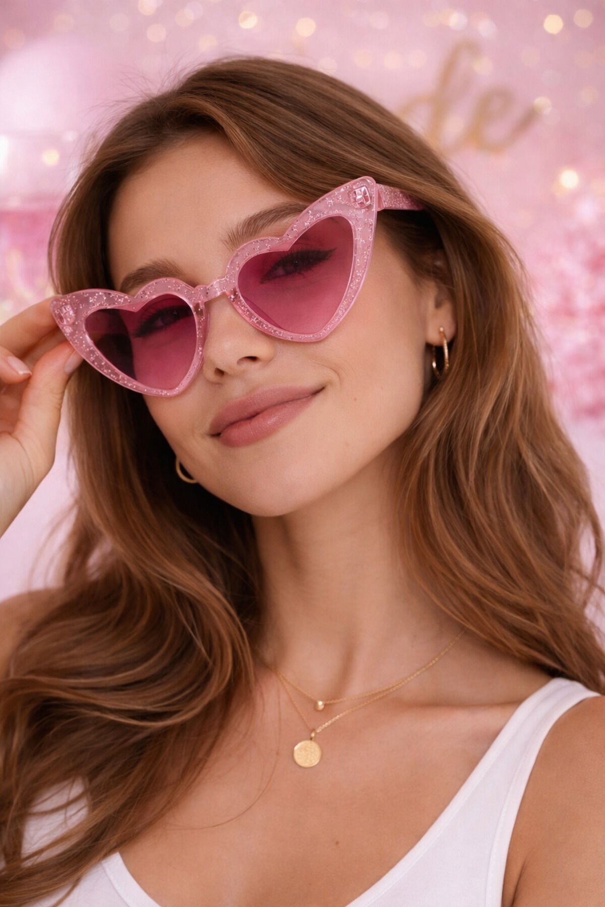 Bride To Be Pembe Kalp Parti Gözlük – Bekarlığa Veda & Kına Gecesi Konsepti Pembe