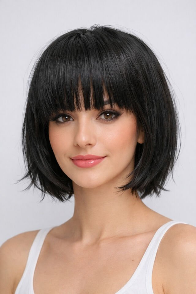 Pembe Kısa Peuk Siyah