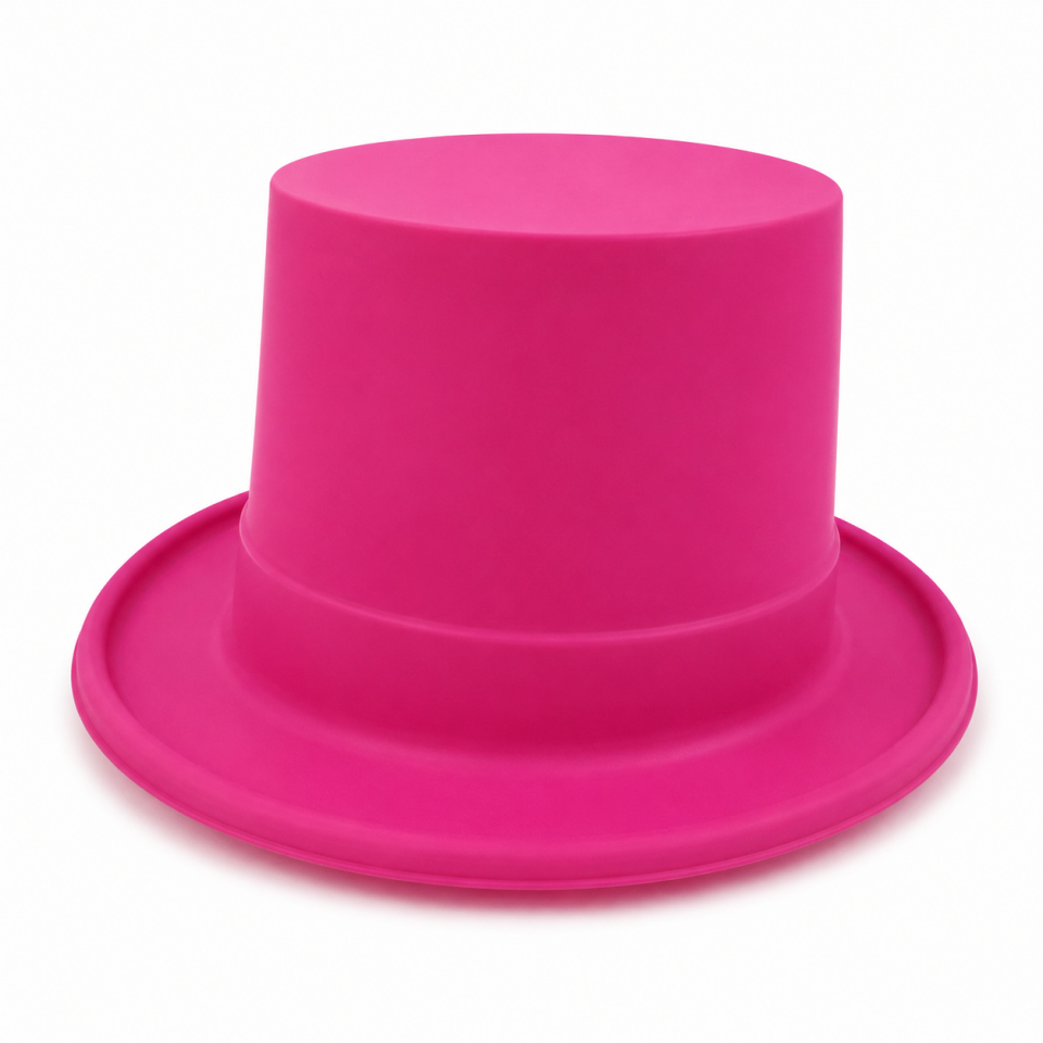 Parti Malzemesi FOSFORLU SİHİRBAZ ŞAPKA Pembe