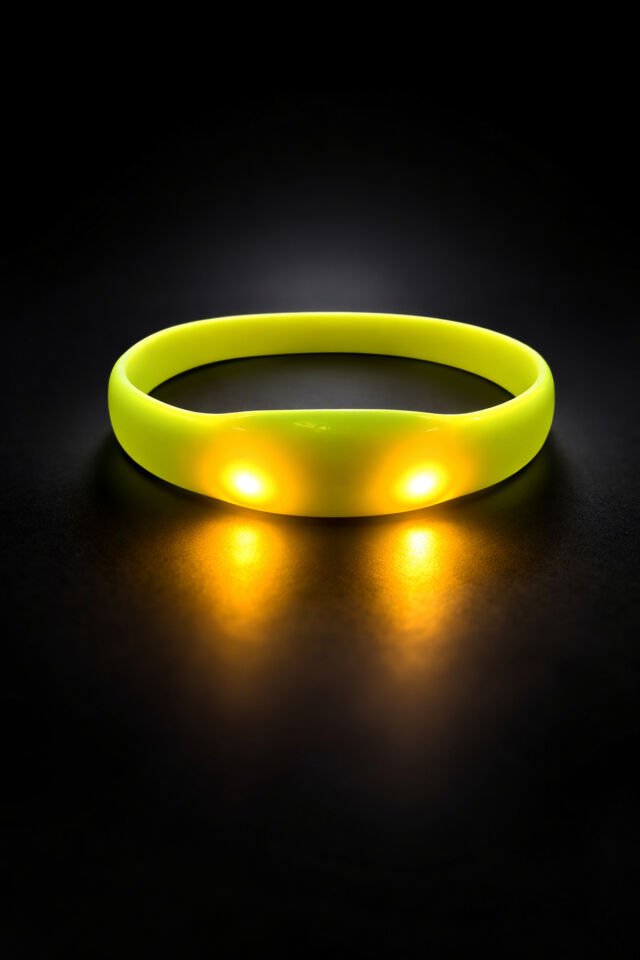 Parti Malzemesi Işıklı  Slikon Led Bileklik Parti Aksesuarı 1 Adet Sari