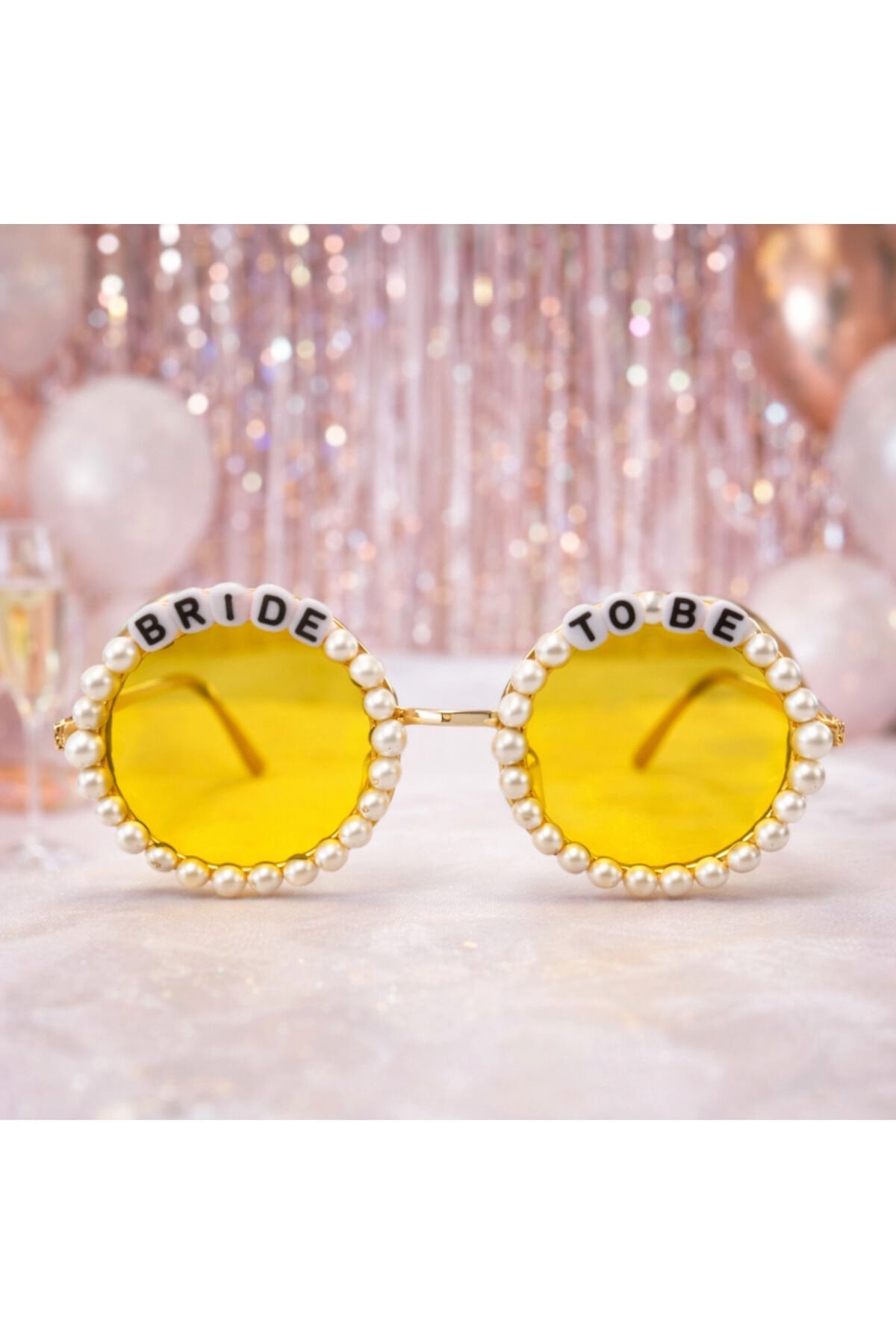 LÜX BRİDE YUVARLAK GÖZLÜK Sarı