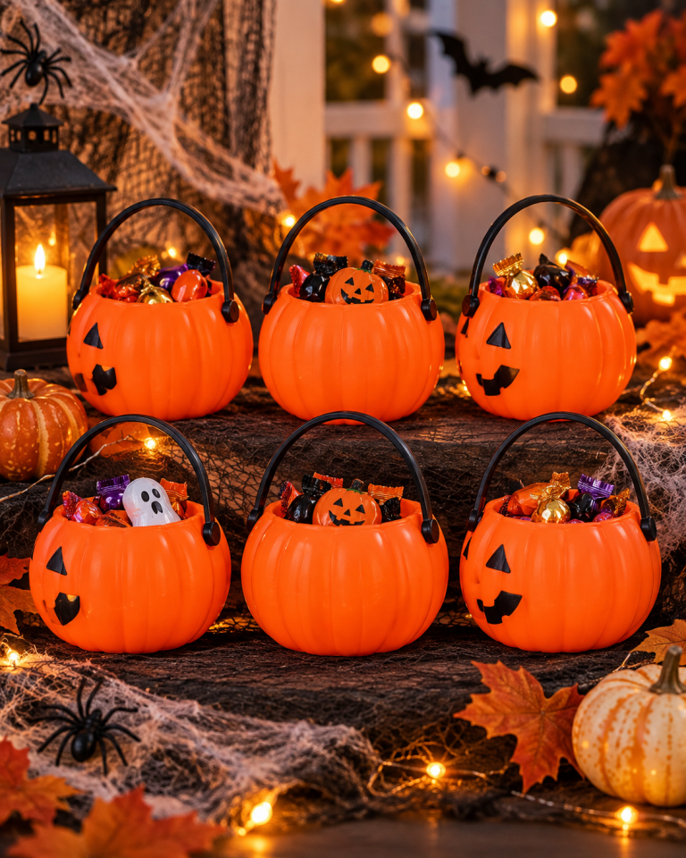 Parti Malzemesi Halloween Balkabağı Dekor 6’lı Set Asılabilir Parti Süsü