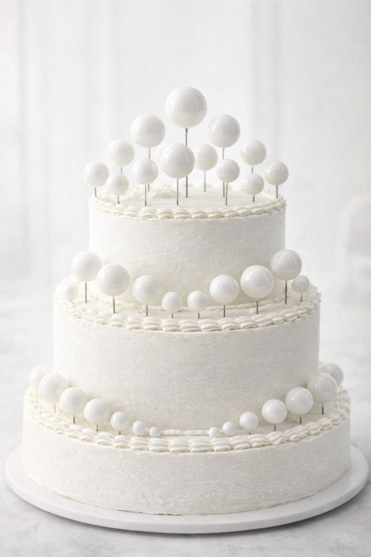 Pasta süsleme topu Beyaz