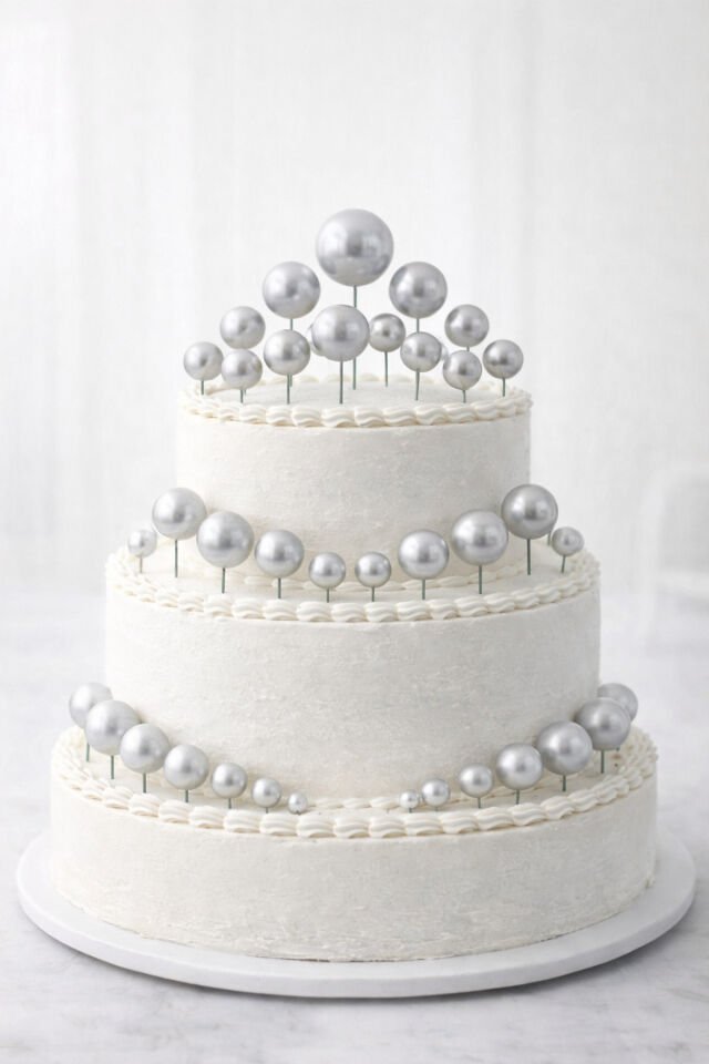 Pasta süsleme topu Gri