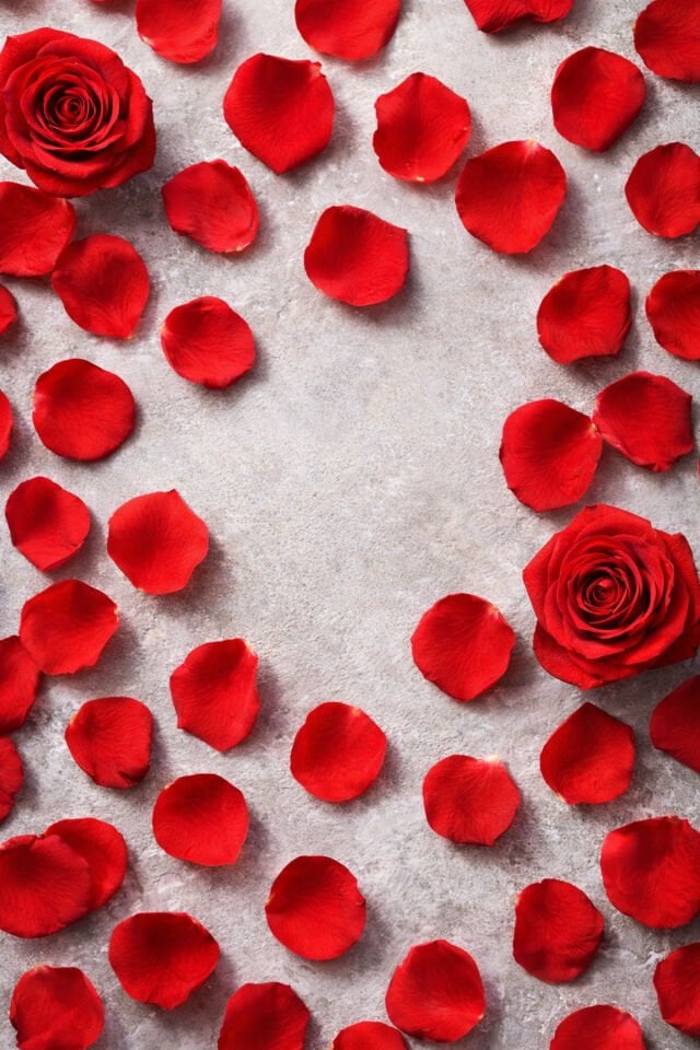 BEYAZ YAPAY GÜL YAPRAĞI -Romantik Dekoratif Gül Yaprakları-Düğün,teklif 144 adet Kırmızı