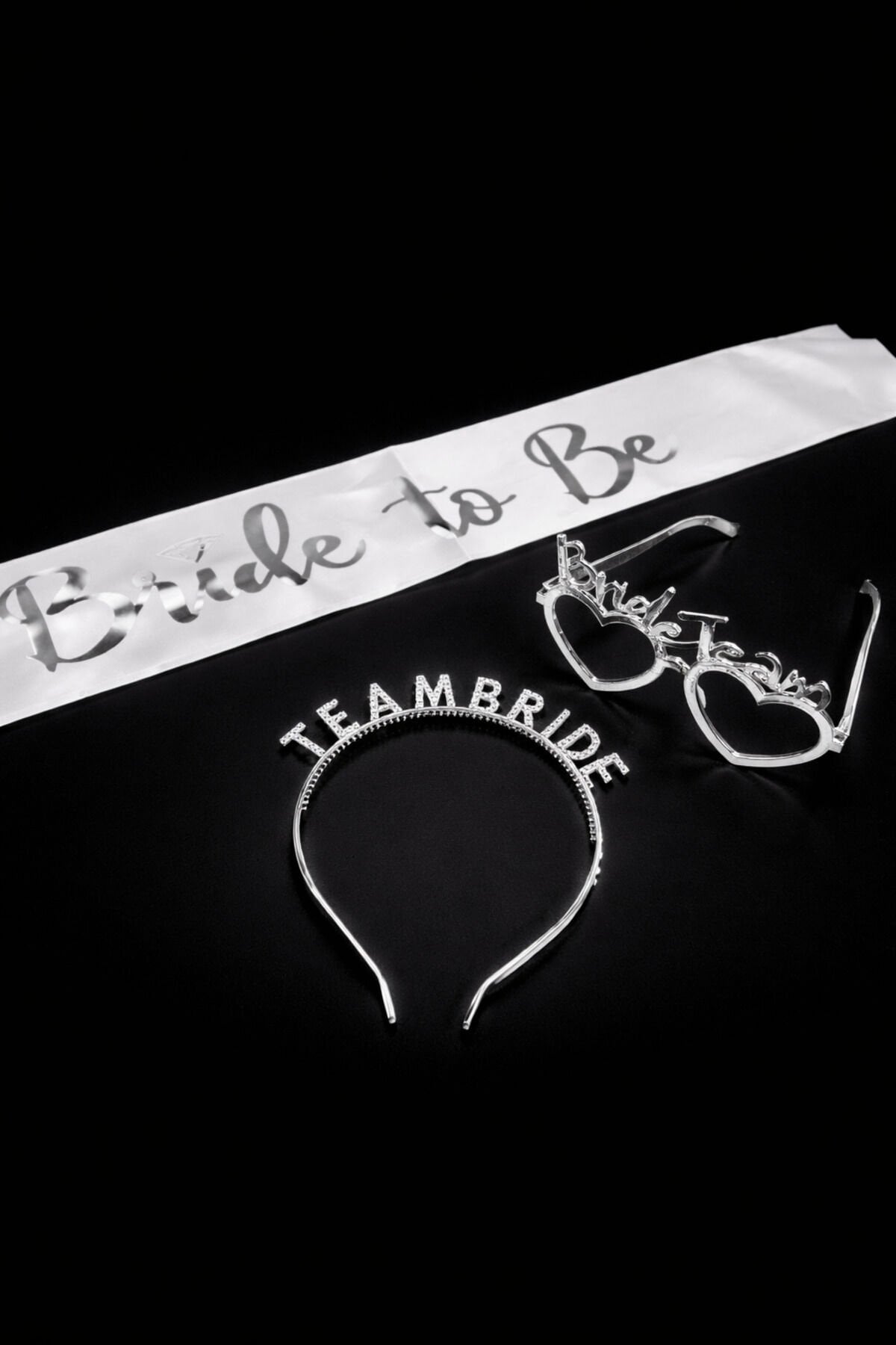 Parti Malzemesi Bride To Be Gold Parti Seti Kuşak Taç Bride Team Gözlük Bekarlığa Veda Seti Gümüş