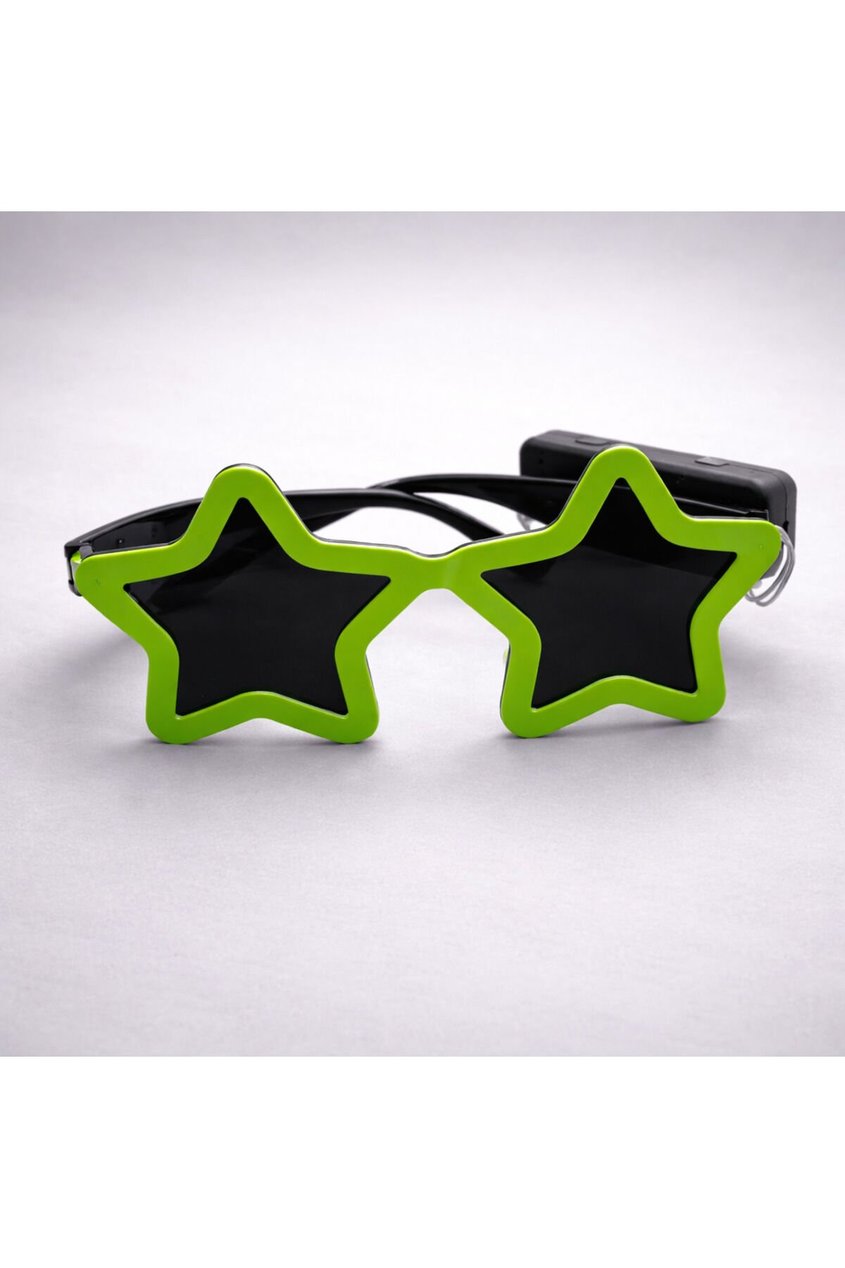 Işıklı Yıldız Parti Gözlüğü – LED Neon Efektli Eğlence Gözlüğü Açık Yeşil