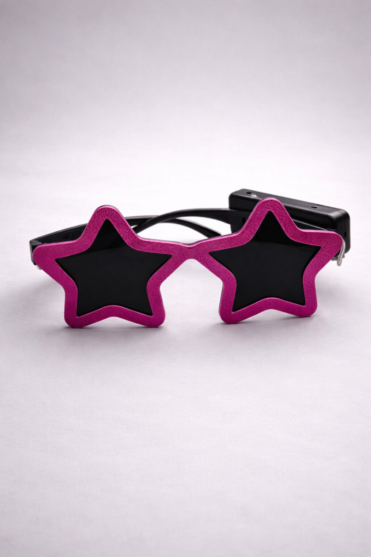 Işıklı Yıldız Parti Gözlüğü – LED Neon Efektli Eğlence Gözlüğü Pembe