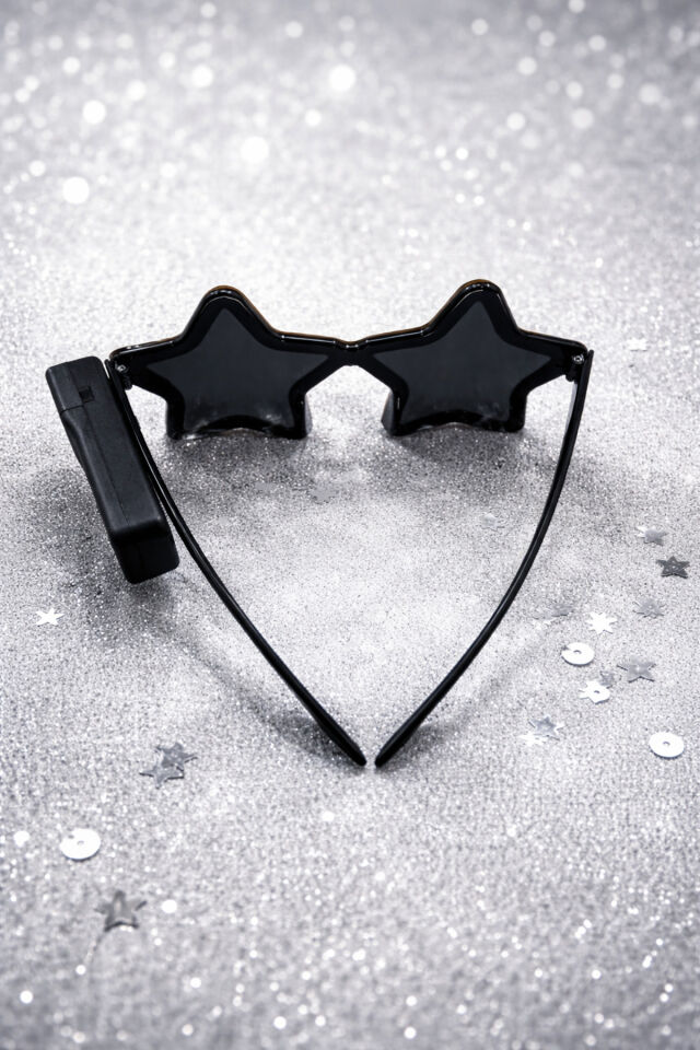 Işıklı Yıldız Parti Gözlüğü – LED Neon Efektli Eğlence Gözlüğü Yeşil