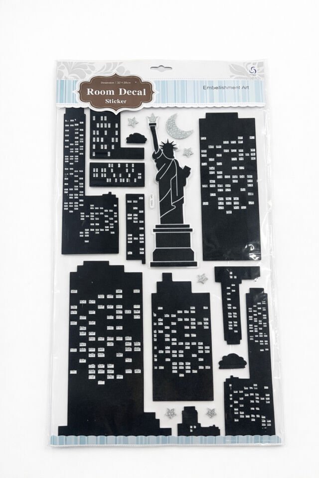 3D Simli Özgürlük Heykeli Dekor