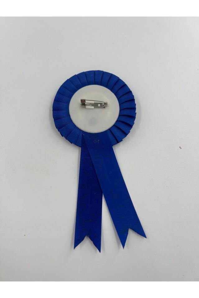 Baby Shower Anne Rozeti Mavi Kurdeleli Baby Shower Parti Arması İğneli Rozet 6 ADET