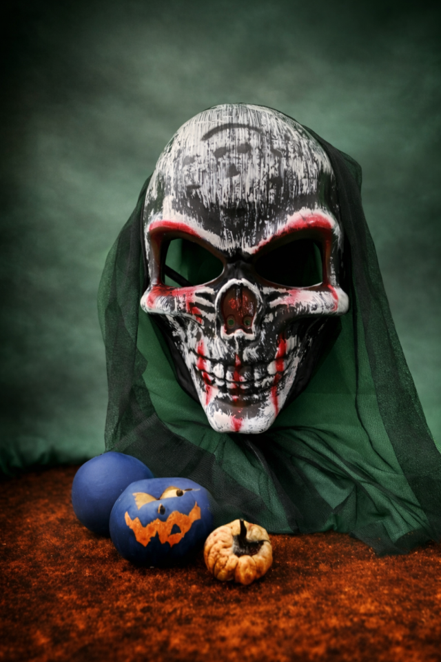 Halloween Kuru Kafa Maske Korku Temalı Yetişkin Parti Maskesi Cadılar Bayramı Kostüm Aksesuarı