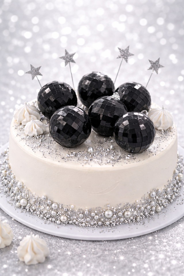 Disko Topu Yılbaşı Ağacı Süsü 6’lı – Aynalı Mozaik Parti Dekorasyon Pasta Süsü gold Siyah