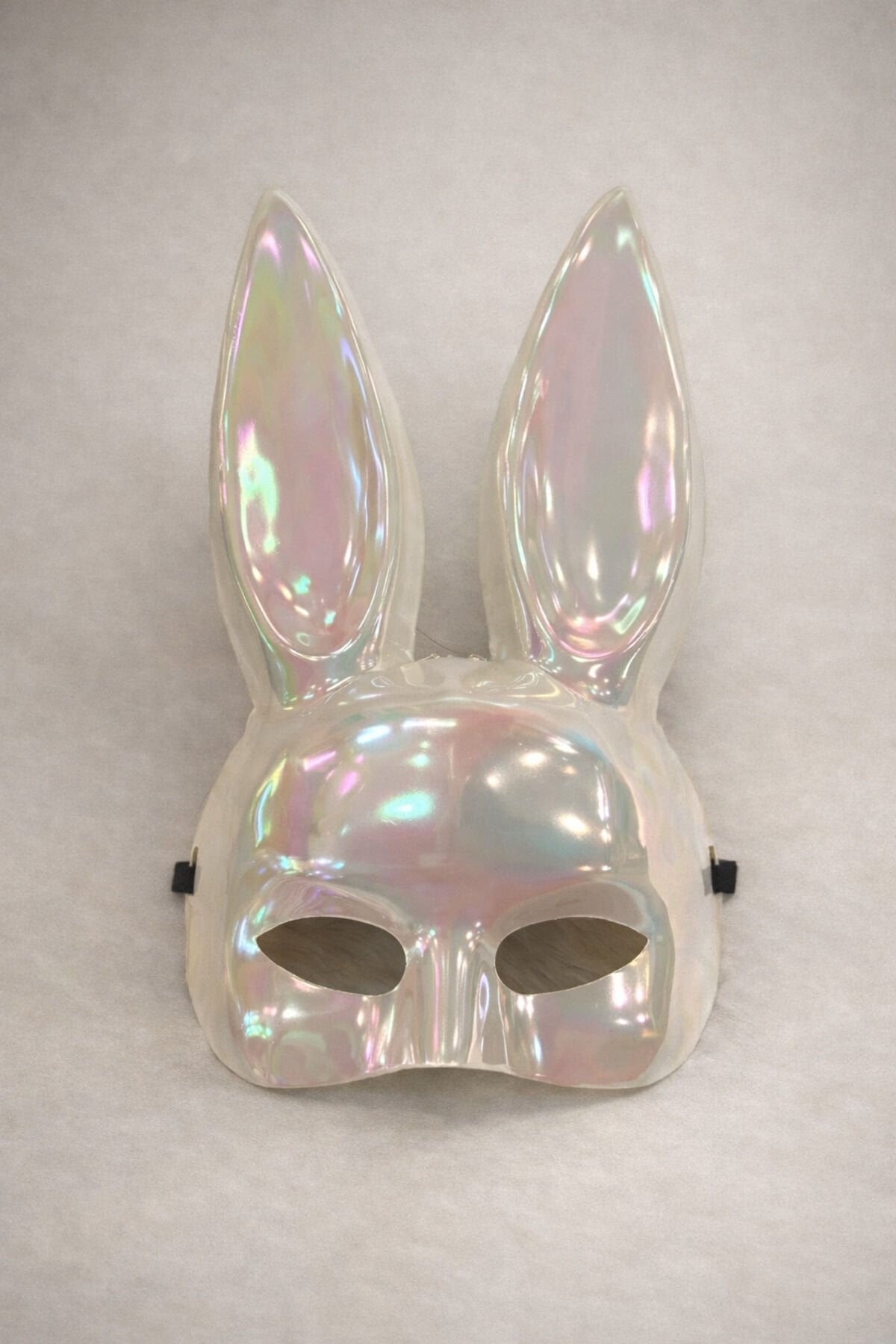 Parti Malzemesi İnci Parlak Tavşan Kulaklı Maske – Hologram Tavşan Maske Parti & Kostüm Aksesuar