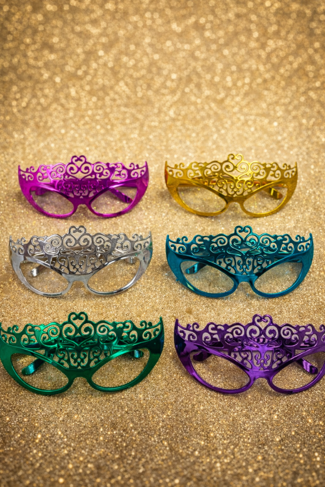 Happy Birthday Maske Gözlük Seti 12’Lİ Renkli Parti Gözlüğü – Doğum Günü & Parti Aksesuarı