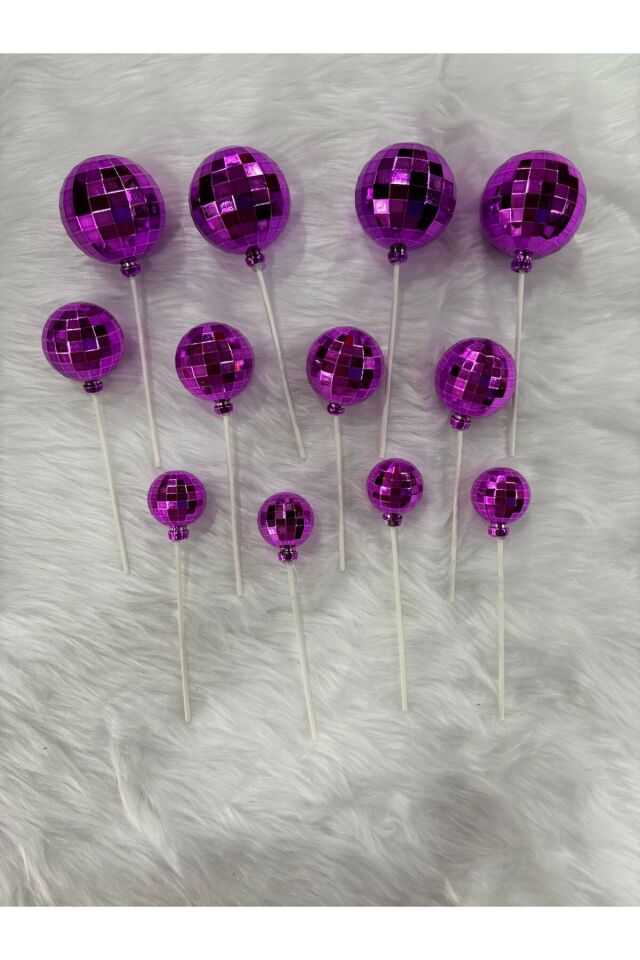 Aynalı Desen Pasta Süsleme Topu