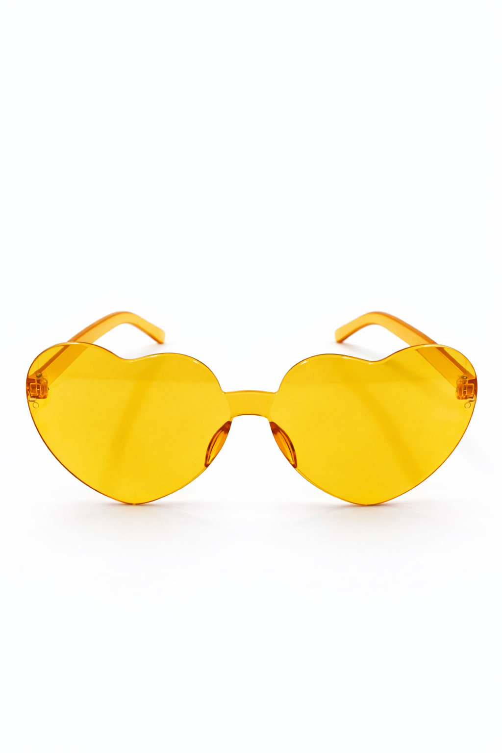 Parti Malzemesi Kalp Şekilli Parti Gözlüğü – Renkli Camlı Eğlenceli Parti Gözlüğü Doğum Günü & Organizasyon Aksesuarı Açık Turuncu