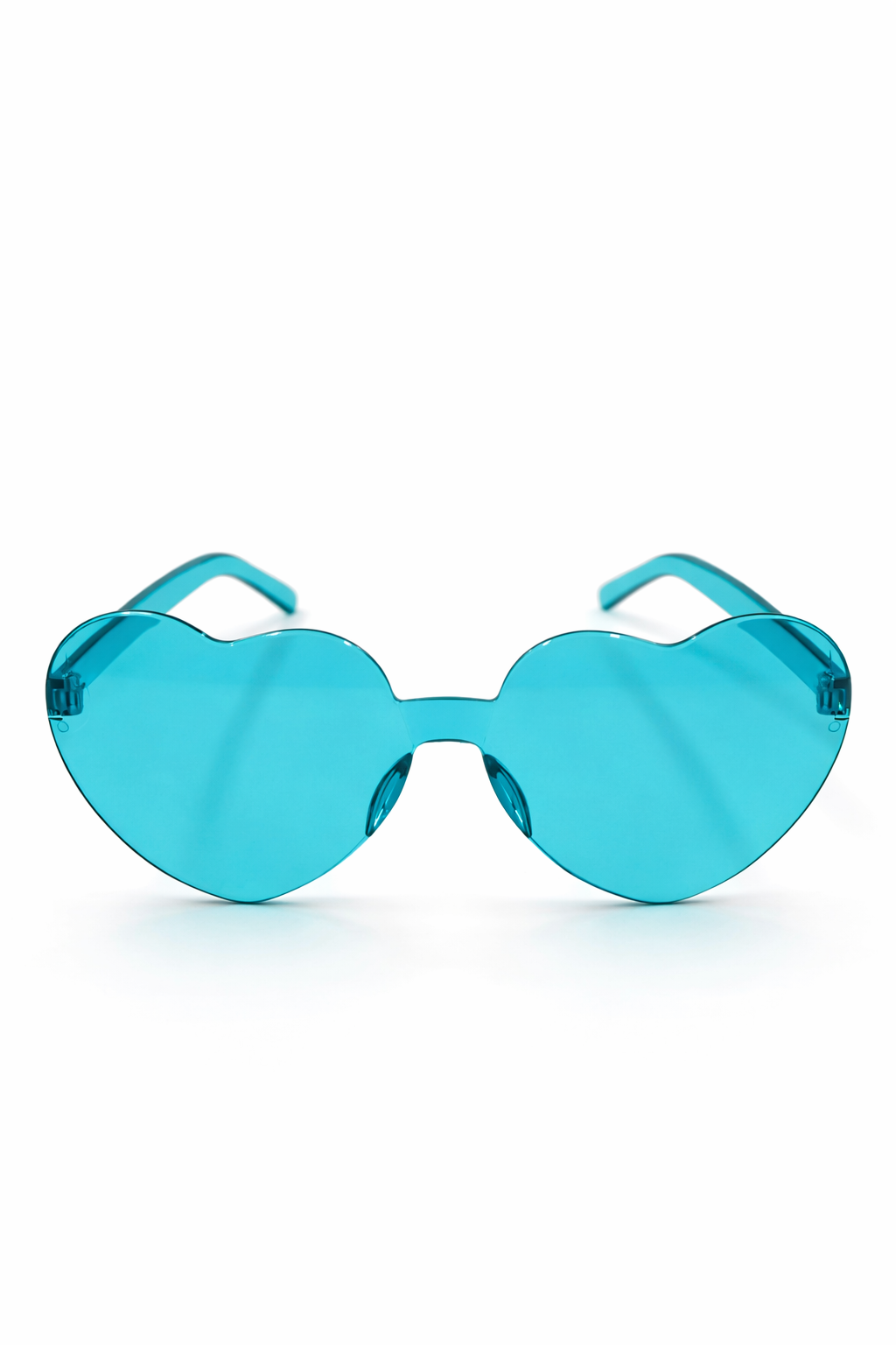 Parti Malzemesi Kalp Şekilli Parti Gözlüğü – Renkli Camlı Eğlenceli Parti Gözlüğü Doğum Günü & Organizasyon Aksesuarı turkuaz