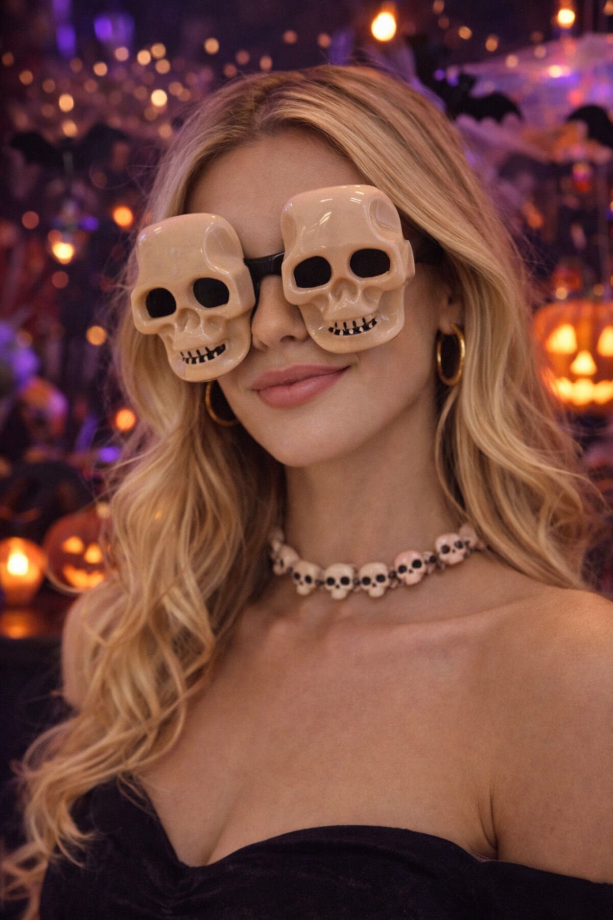 Parti Malzemesi  KURU KAFA GÖZLÜK Halloween Cadılar Bayramı Parti Aksesuarı