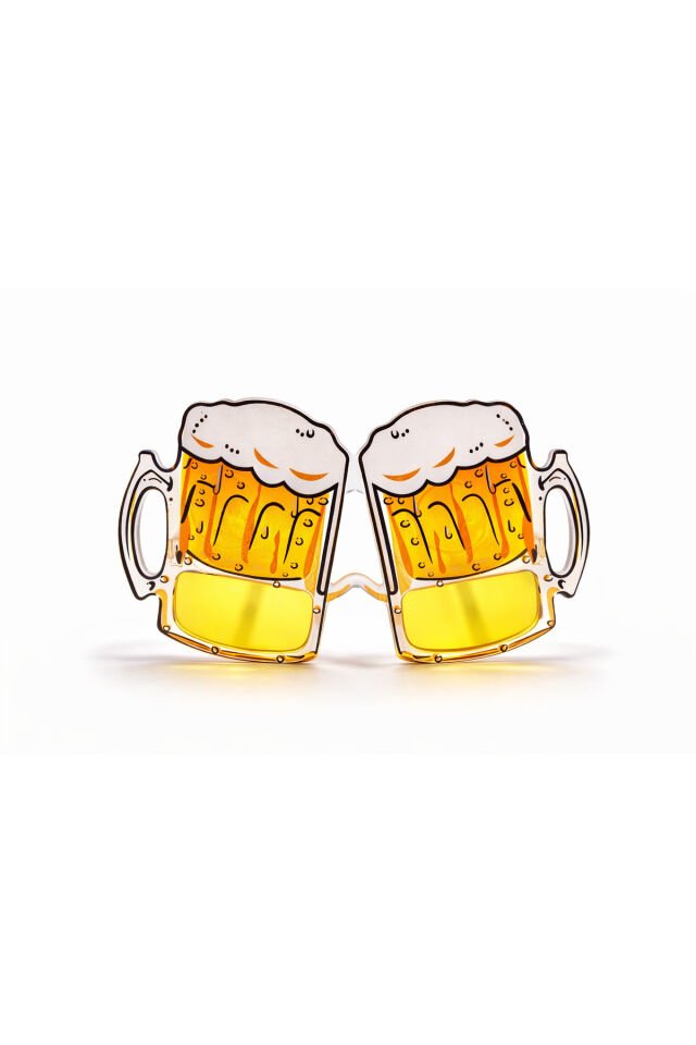 Bira Bardağı Şekilli Parti Gözlüğü – Eğlenceli Konsept Şaka Gözlüğü 17x10.5 cm
