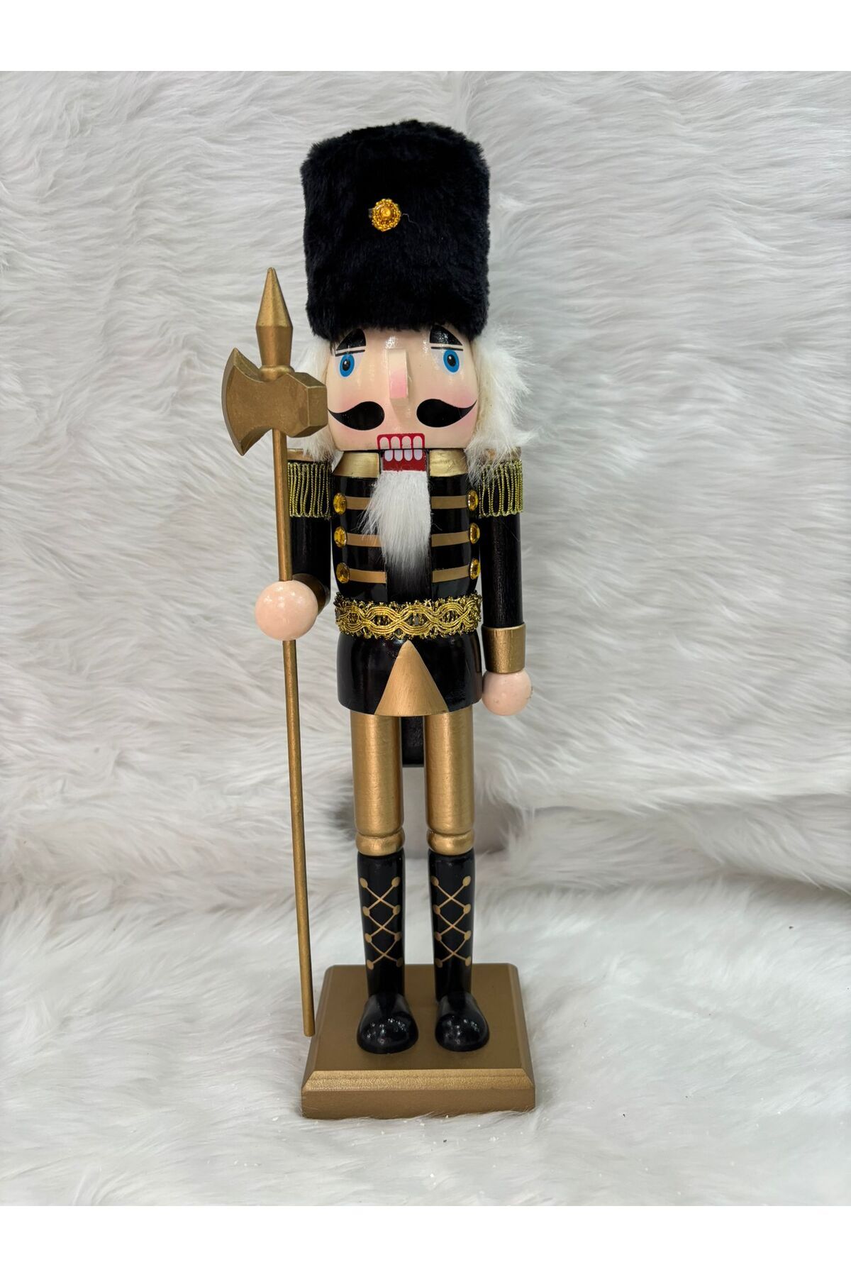 Parti Malzemesi  Dekoratif Ahşap Kurşun Asker Biblo 25 cm – Yılbaşı & Noel Süsleme Figürü