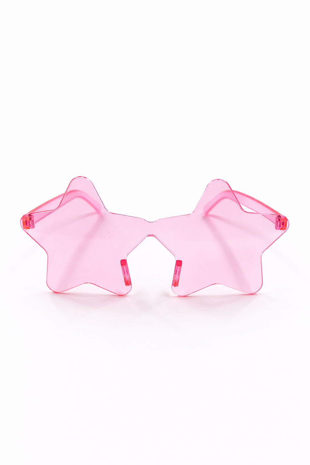 Yıldız Parti Gözlüğü Şeffaf Model Doğum Günü Bekarlığa Veda Eğlence Gözlüğü Pembe