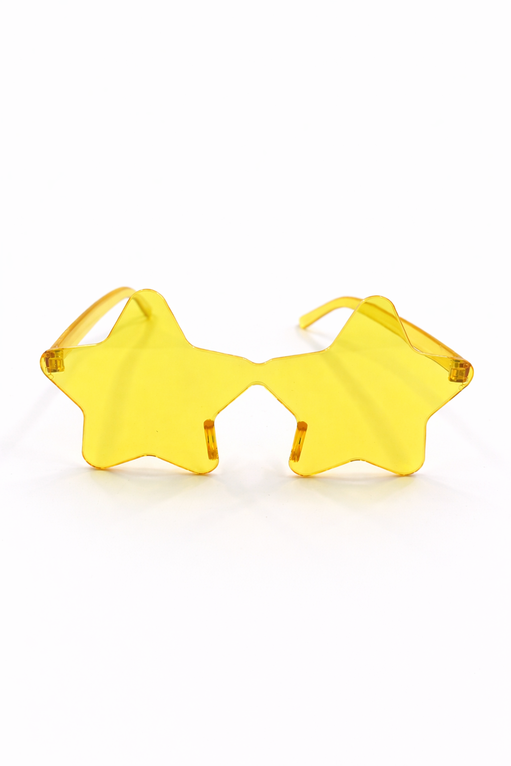 Yıldız Parti Gözlüğü Şeffaf Model Doğum Günü Bekarlığa Veda Eğlence Gözlüğü Sarı