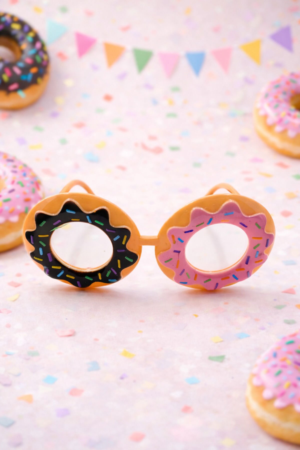 Donut Parti Gözlüğü Camsız Komik Parti Gözlüğü Doğum Günü Parti Aksesuarı