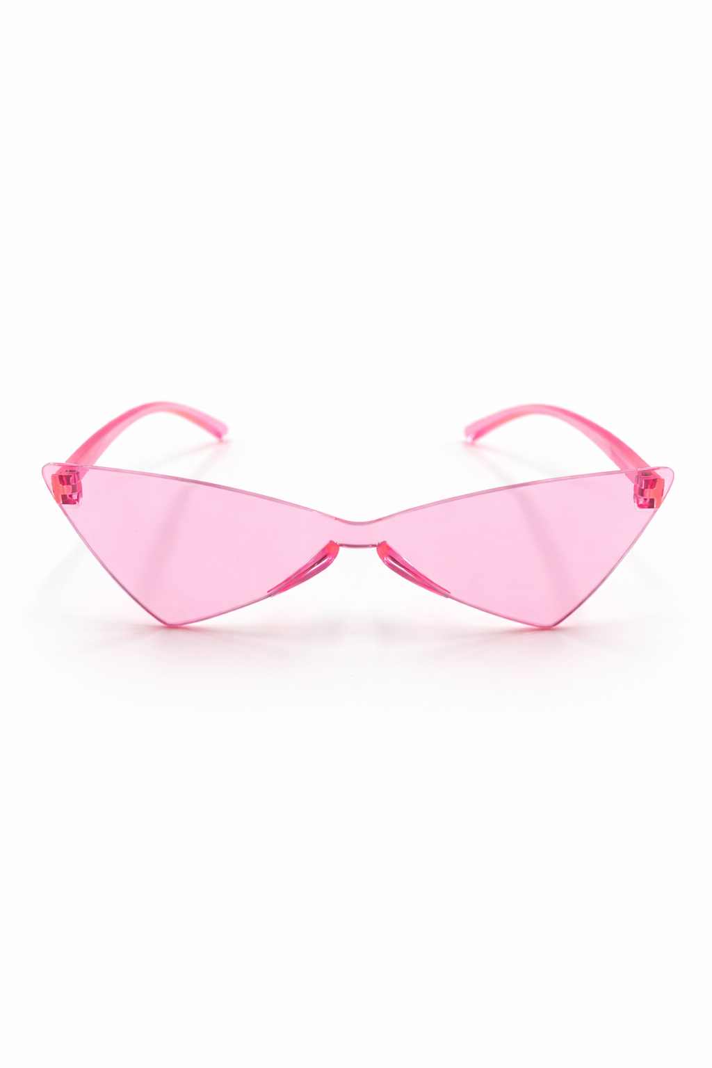 Parti Malzemesi Şeffaf Parti Gözlüğü  Stil Retro Köşeli Gözlük Pembe