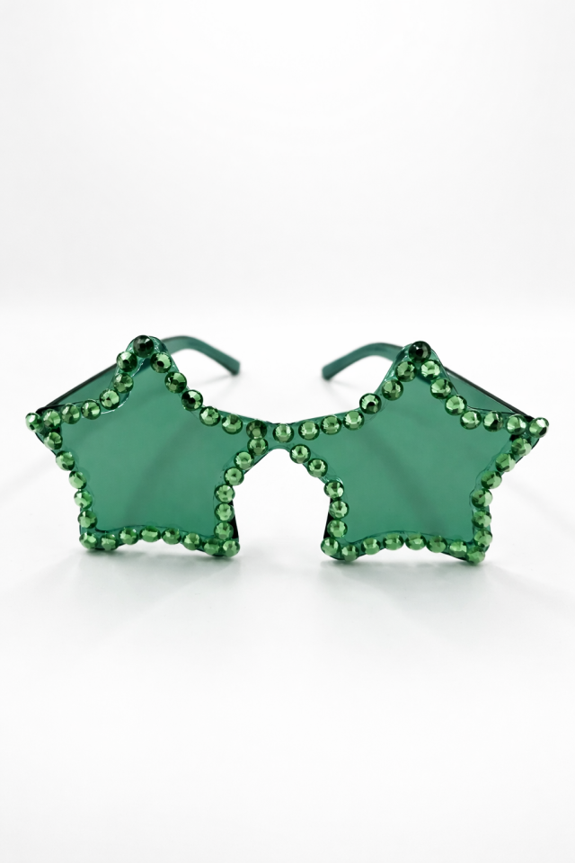 Yıldız Parti Gözlüğü 6’lı Set Renkli Taşlı Yetişkin Parti Gözlüğü Doğum Günü Eğlence Aksesuarı