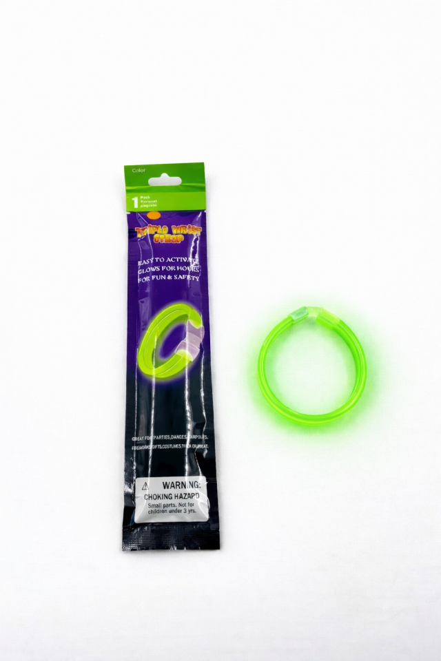 Parti Malzemesi Glow Stick Bileklik  Işıklı Neon Parti Bilekliği Kırmalı Işık Bileklik Yeşil