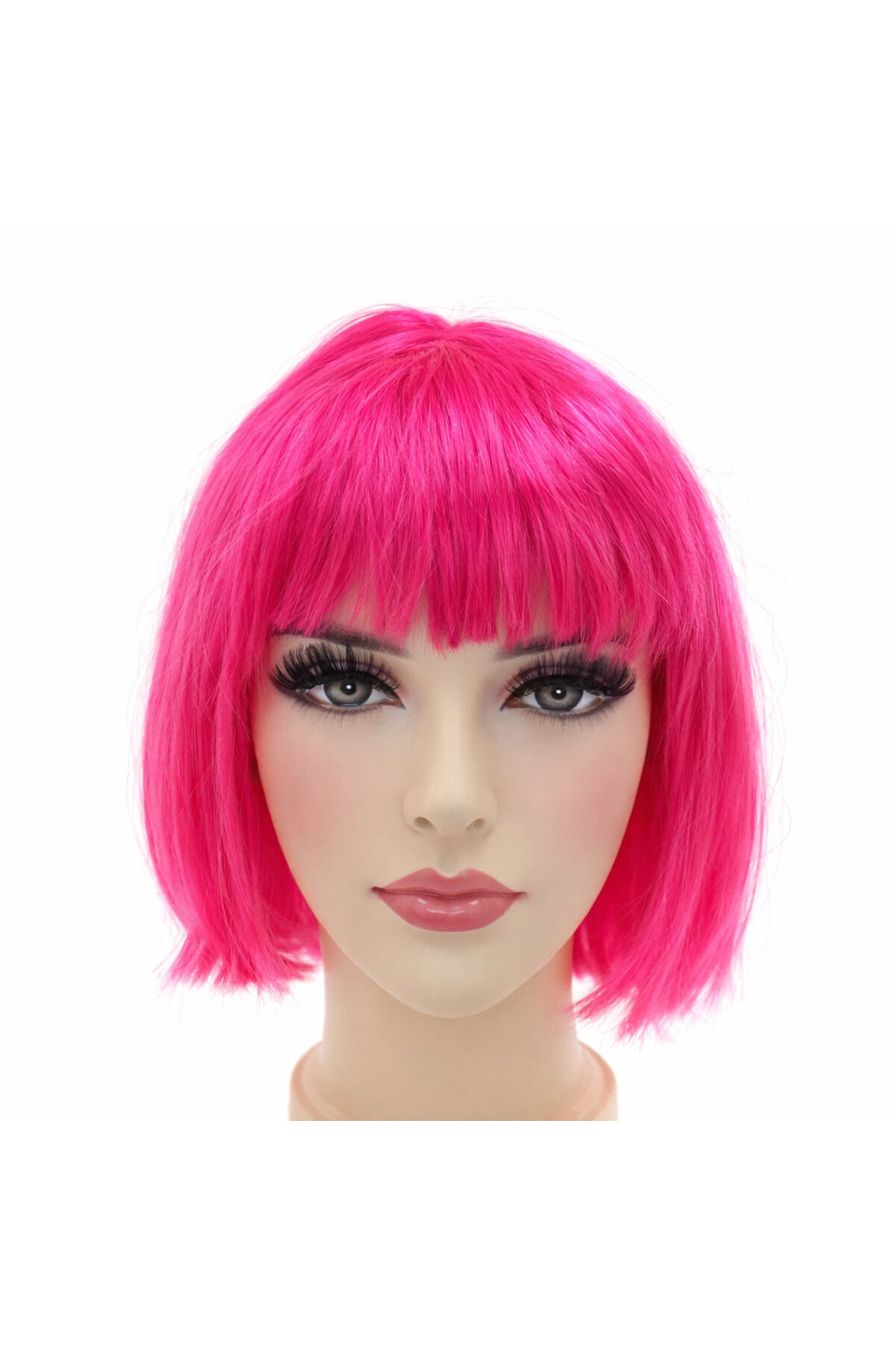 Parti Malzemesi Pembe Kısa Peruk