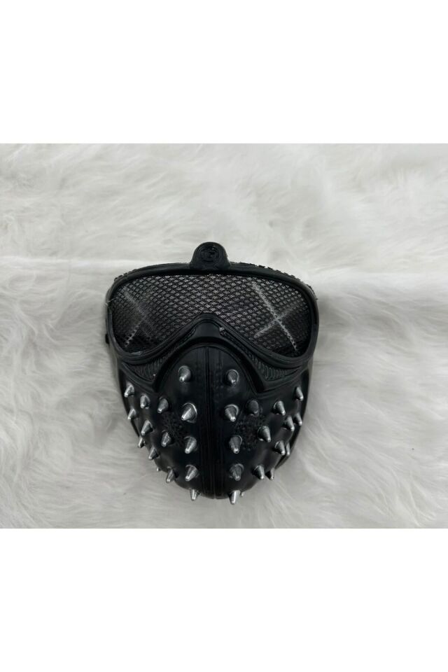 Dikenli Siyah Maske Halloween Cadılar Bayramı Parti Aksesuarı