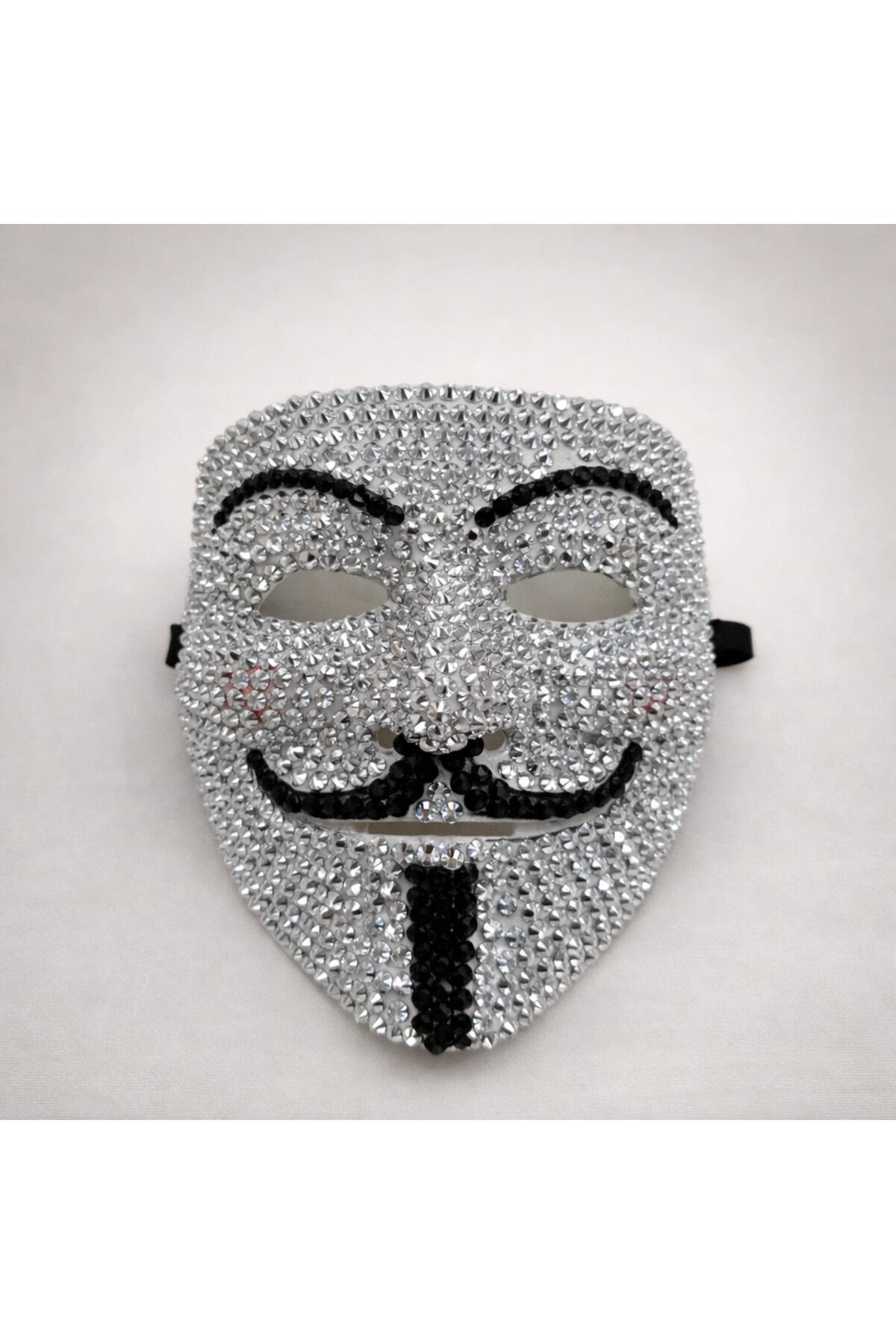 TAŞLI LÜX BY V MASKE Halloween Cadılar Bayramı Parti Aksesuarı