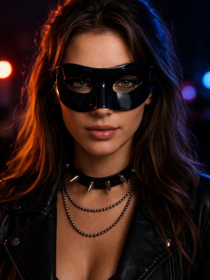 Maske Yetişkin Parti Maskesi Arkası İpli Balo Halloween Maske Siyah