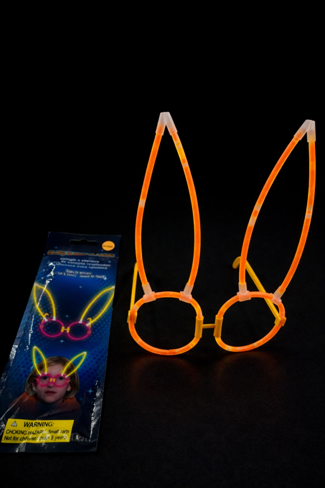 Parti Malzemesi 3 adet Glow Stick Işıklı Görünüm Tavşan Kulak Parti Gözlüğü Gece Parlayan Neon Aksesuar