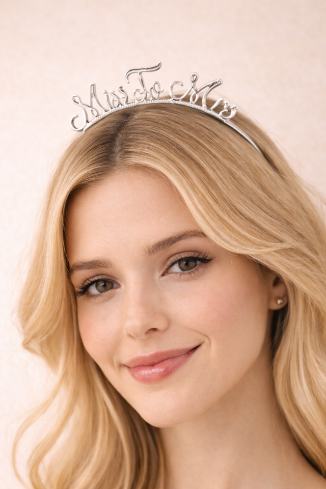 Future Mrs Yazılı  Taç Bekarlığa Veda Gelin Tacı Bride Parti Aksesuarı silver