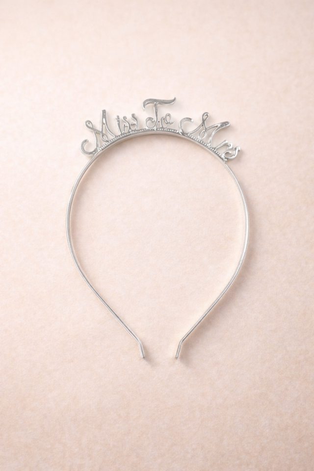 Future Mrs Yazılı  Taç Bekarlığa Veda Gelin Tacı Bride Parti Aksesuarı silver