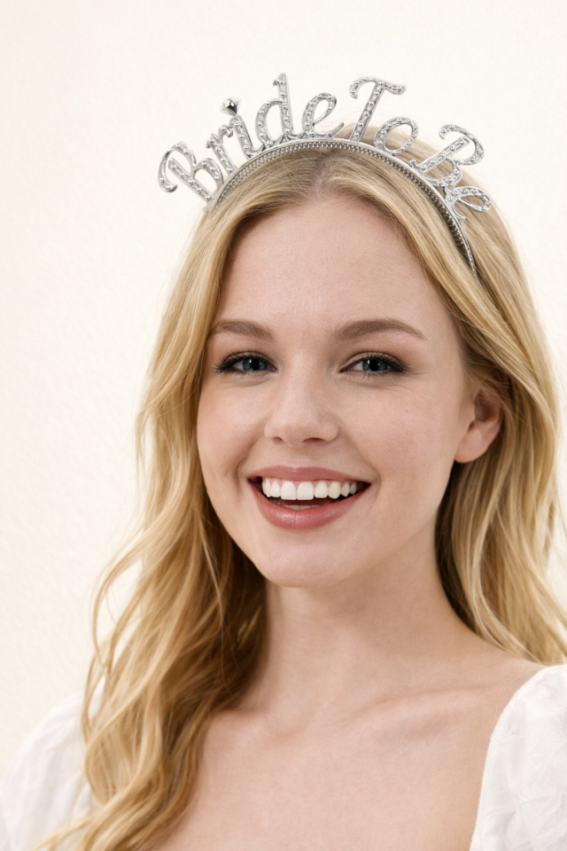 Parti Malzemesi Bride To Be Taç Rose Gold Bekarlığa Veda Tacı Gelin Tacı Parti Aksesuarı SN-049 Gümüş