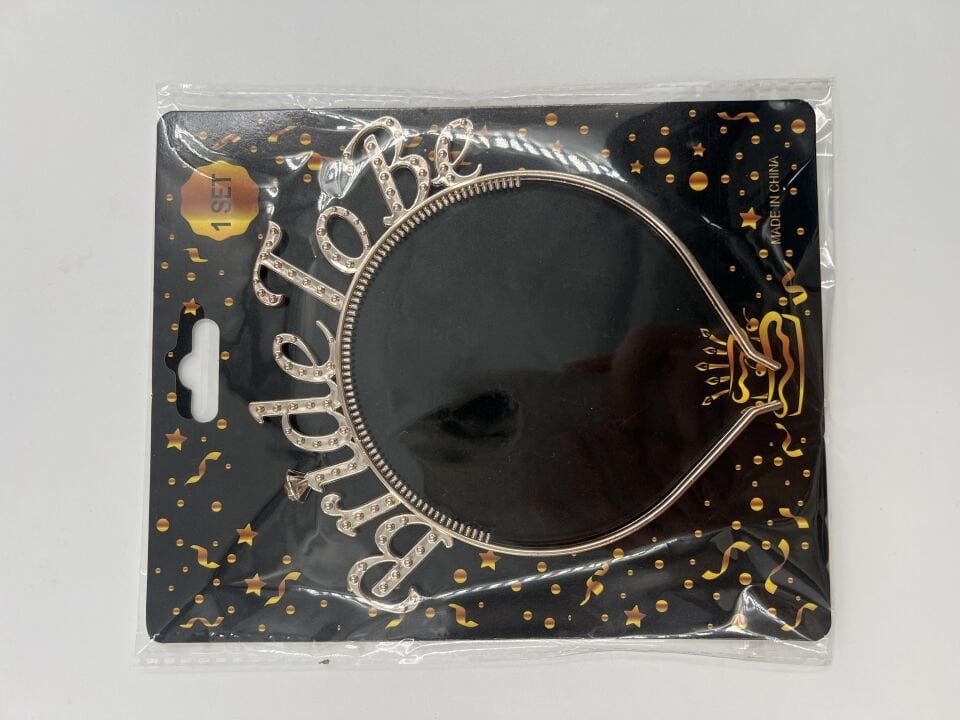 Bride To Be Taç Rose Gold Bekarlığa Veda Tacı Gelin Tacı Parti Aksesuarı SN-049 Rose Gold