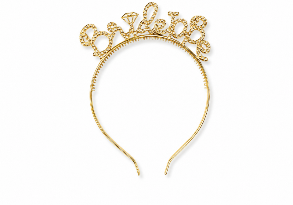 Parti Malzemesi Bride To Be Taç  Bekarlığa Veda Tacı Gelin Tacı Parti Aksesuarı SN-2032 Rose Gold
