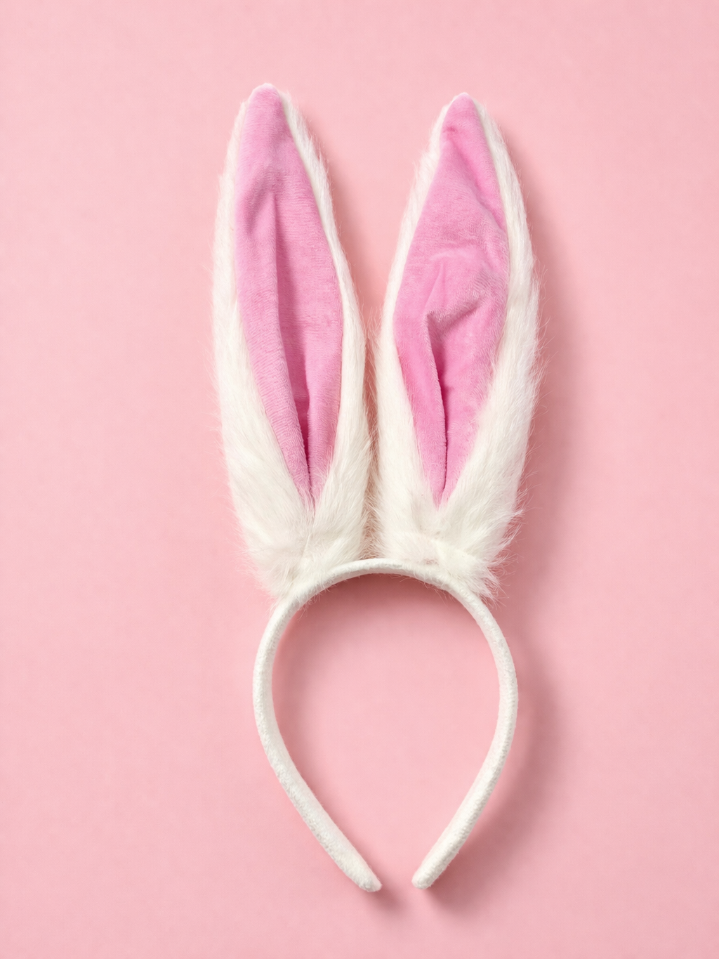 Tavşan Kulak Taç 27 cm Peluş  Bunny Kulak Parti Aksesuarı Pembe