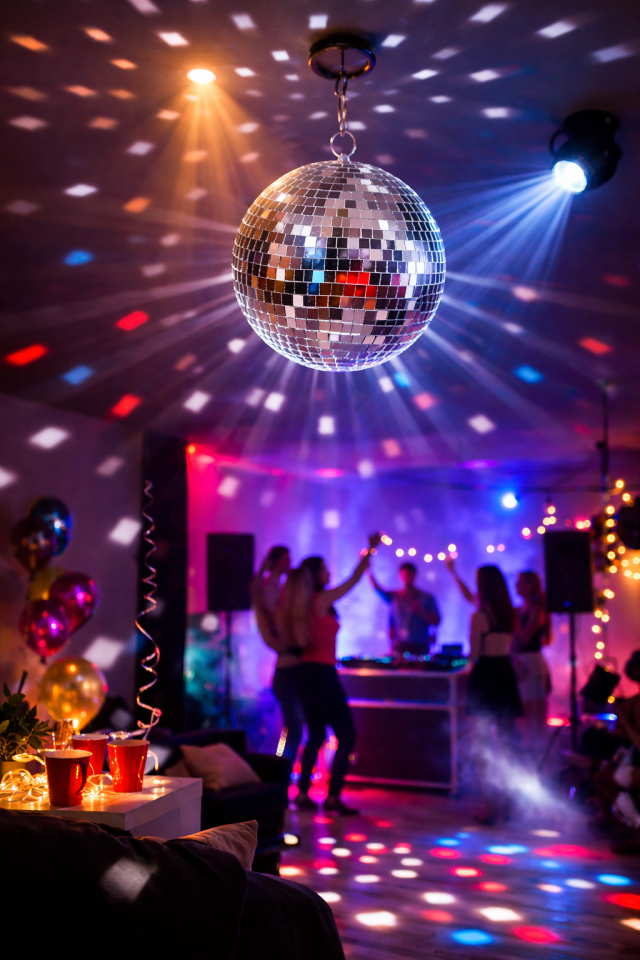Parti Malzemesi  20 cm Aynalı Disko Topu – Parti Işık Yansımalı Aynalı Top | DJ, Doğum Günü, Yılbaşı Parti Dekoru