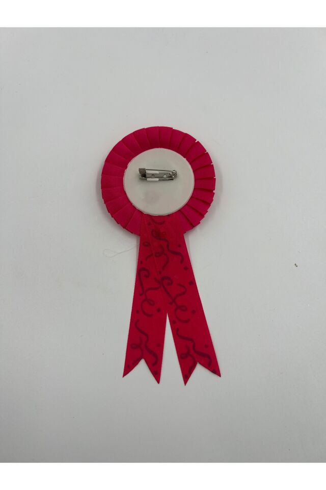 Baby Shower Anne Rozeti Pembe Kurdeleli Baby Shower Parti Arması İğneli Rozet 6 Adet