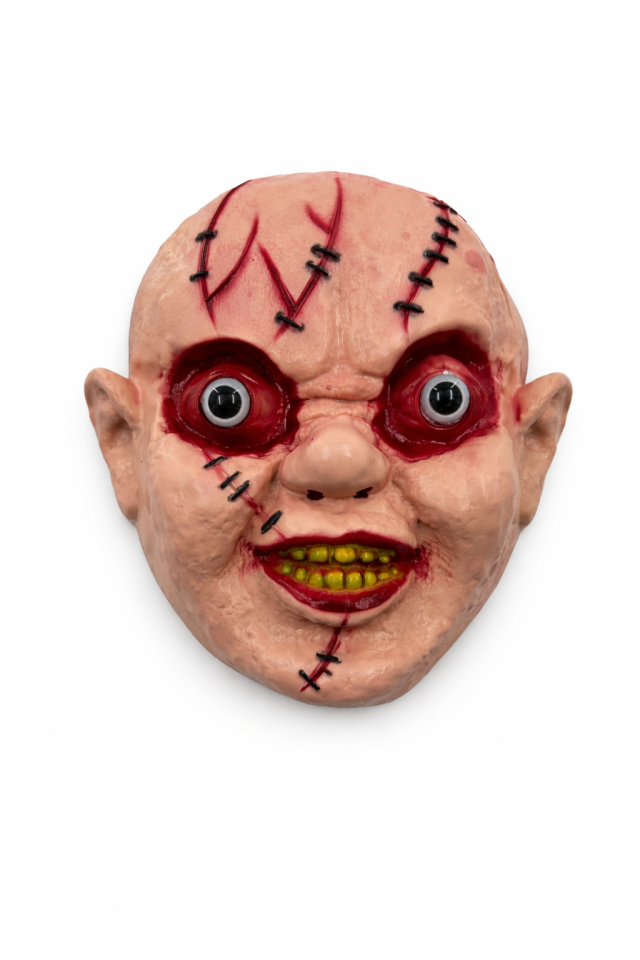 Parti Malzemesi Korku Maskesi Dikişli Yüz Maskesi Halloween Parti Maske Arkadan Bağlamalı Yetişkin S0-114